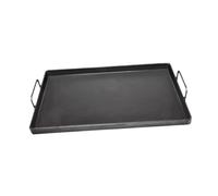 MCMUZKZS Piastra per Grigliare, Piastra in Ghisa Antiaderente, Piastra per Grigliare Piatta, Padella Multiuso, Due Maniglie per Un Facile Sollevamento, per Cuc, 45x32 Cm