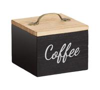 MCMUZKZS Porta Capsule di Caffè con Coperchio, Contenitore per Capsule, Organizer per Casa, Scrivania, Nero