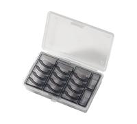 MCMUZKZS Storage Box Organizer Portamonete Contenitore Durevole Multifunzione in Pp con Scomparti Pratici Adatto per Archivio, Nero