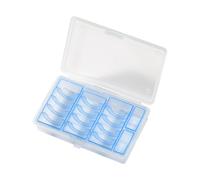 MCMUZKZS Storage Box Organizer Portamonete Contenitore Durevole Multifunzione in Pp con Scomparti Pratici Adatto per Archivio, Blu