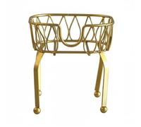 MCMUZKZS Supporto per Barili Base Gambe Stand Acciaio Portagiarella Versatile Elegante Stabile Adatto a Feste Ristoranti Bar Cerimonie, Oro, Portapacchi 4L