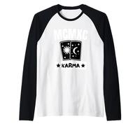MCMXC Karma Luna e Sole Carte Tarocchi Divinatorio Destino Maglia con Maniche Raglan