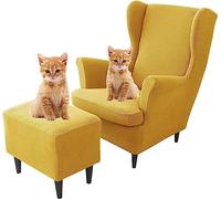 MCNDSI Salvadivano Copripoltrona con Orecchie Copripoltrona Trapuntato Adele Elasticizzato Coprisedile per Poltrona Poltrona Protettiva Jacquard Antiscivolo (Color : #18)