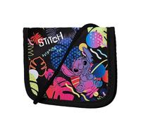 McNeill Borsa a tracolla per bambini, con chiusura in , scomparti con cerniera e scomparto trasparente, ideale per la scuola e le gite, vari, uni, Cuciture nere