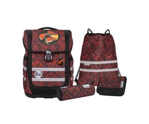 McNeill Ergo Compacto Set di borse per la scuola 5 pezzi rosso