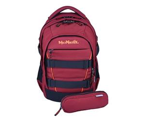 McNeill zaino della scuola LUCA 2:0 School Backpack Bordeaux & Orange mirtillo