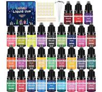 McNory Colorante Per Candele - 30 Colori Altamente Concentrati Per Cera, Paraffina, Soia - Pintura a Base Di Olio Per Fare Candele e Cera Gel