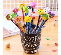McNory Set 40 matita grafite in legno con gomma bomboniera regalino per festa bambini compleanno battesimo comunione Natale