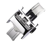 MCNVNEFSAW Accessori for orologi, chiusura pieghevole in acciaio inossidabile adatta for cinturini for Longines Famous Craftsman Flag Series, fibbia a farfalla da 12 mm, 14 mm e 18 mm. Fermaglio(Silve