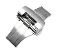 MCNVNEFSAW Accessori for orologi Fibbia a farfalla adatta for orologi for Panerai serie 1950, chiusura da 20 mm e 22 mm, fibbie in acciaio inossidabile for bottone lucido opaco Fermaglio(Polished Silv