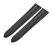 MCNVNEFSAW Adatto for Cartier TANK SOLO RONDE DE Cinturino for orologio Accessori for uomo e donna 1: 1 in vera pelle for chiusura deployante cinturino per orologio(Black-no clasp,24mm)