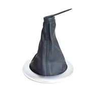 MCNVNEFSAW Adatto for Renault Megane 2 MK2 II 2002 2003 2004 2005 2006 2007 2008 2009 Cuffia pomello cambio leva copertura custodia Pomello del cambio(Cover-Black Silver)