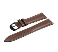 MCNVNEFSAW Bracciale in pelle marrone con chiusura in oro rosa, cinturino for orologio da 18 mm, 20, 22, for tutti gli orologi cinturino per orologio(Dark brown BK,24mm)