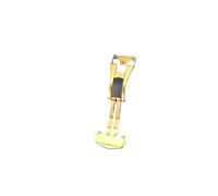 MCNVNEFSAW Chiusura deployante in acciaio inossidabile 316L adatta for Omega da 16 mm, 18 mm e 20 mm, fibbia pieghevole in argento rosa dorato nero. Fermaglio(Gold Style 1,20mm)