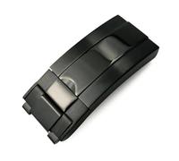 MCNVNEFSAW Chiusura for cinturino orologio 9x9 mm adatta for Rolex DAYTONA SUBMARINER GMT Yacht-Master in acciaio inossidabile for pulsante di trazione di precisione, 9x16 mm Fermaglio(Polish-Black)