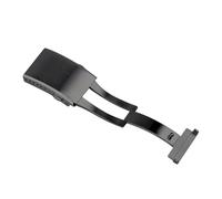 MCNVNEFSAW Chiusura in acciaio inossidabile 316L solida adatta for cinturini for Seiko da 18, 20 e 22 mm for fibbia pieghevole estesa e doppio scatto a farfalla. Fermaglio(Noir,18mm)