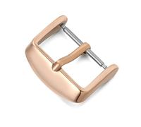 MCNVNEFSAW Cinturini for orologi da 10/12/14/16/18/20/22/24 mm for fibbia in acciaio inossidabile, accessori for orologi, cinturino in pelle, fibbia for orologio Fermaglio(12mm RG)