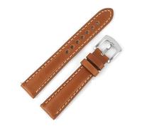 MCNVNEFSAW Cinturini vintage in vera pelle for orologi da uomo e da donna, 18, 19, 20, 21, 22 mm, fatti a mano, for fibbia in acciaio inossidabile. cinturino per orologio(6,19MM_L-130 90MM)