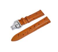 MCNVNEFSAW Cinturino da 18 mm, 20 mm, 22 mm, for motivo a struzzo, a sgancio rapido, universale, accessori for smartwatch. cinturino per orologio(Oranje,22mm)