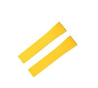 MCNVNEFSAW Cinturino for orologio da 18, 19, 20, 21 e 22 mm, for fibbia a farfalla a sgancio rapido, da tagliare su misura Fermaglio(Yellow,22MM_BLACK BUCKLE)