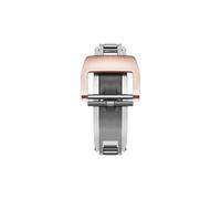 MCNVNEFSAW Cinturino for orologio for piccolo foro, fibbia pieghevole in lega di titanio e acciaio inossidabile, 18 mm, adatto for cinturino for Richard Mille RM011 RM035 RM055 RM030 Fermaglio(316L Ro