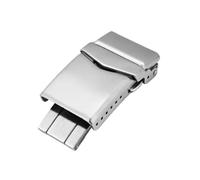 MCNVNEFSAW Cinturino for orologio in acciaio inossidabile massiccio 316L for fibbia pieghevole da 16 mm, 18 mm, 20 mm e 22 mm, chiusura di sicurezza a farfalla a doppia pressione, accessori for orolog