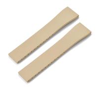 MCNVNEFSAW Cinturino for orologio in gomma da 16 mm, 18 mm, 19 mm, 20 mm, 21 mm, 22 mm, cinturino for orologio FKM CTS for sgancio rapido, fibbia a farfalla in argento, tagliato su misura Fermaglio(Kh