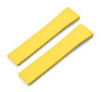 MCNVNEFSAW Cinturino for orologio in gomma Fluoro CTS FKM 16 18 19 20 21 22 mm, tagliato su misura, sgancio rapido, regolabile, universale, fibbia nera Fermaglio(Yellow No Buckle,16mmx14mm)