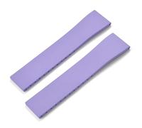 MCNVNEFSAW Cinturino for orologio in gomma Fluoro CTS FKM 16 18 19 20 21 22 mm, tagliato su misura, sgancio rapido, regolabile, universale, fibbia nera Fermaglio(Purple2 No Buckle,19mmx16mm)