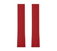 MCNVNEFSAW Cinturino for orologio in gomma fluorurata CTS da 18 mm, 19 mm, 20 mm, 22 mm, for fibbia sgancio rapido, da tagliare su misura Fermaglio(Red No Buckle,20mm)