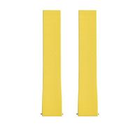 MCNVNEFSAW Cinturino for orologio in gomma fluorurata CTS da 18 mm, 19 mm, 20 mm, 22 mm, for fibbia sgancio rapido, da tagliare su misura Fermaglio(Yellow No Buckle,22mm)