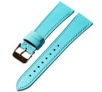 MCNVNEFSAW Cinturino for orologio in vera pelle fatto a mano corto S/M, azzurro chiaro, 18, 19, 20, 21, 22 mm, cinturino in vera pelle morbida a sgancio rapido cinturino per orologio(A rose gold,18mm)
