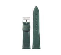 MCNVNEFSAW Cinturino for orologio vintage a sgancio rapido da 18 mm, 19 mm, 20 mm, 21 mm, 22 mm, cinturino in pelle bovina, accessori for smartwatch cinturino per orologio(Groen,22mm)