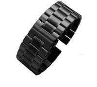 MCNVNEFSAW Cinturino in acciaio inossidabile adatto for orologi for Diesel DZ7263 DZ7330 DZ4358, cinturino nero argento, 22 mm, 24, 26, 28, 30, 32 cinturino per orologio(B-black,22mm)