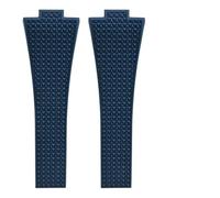 MCNVNEFSAW Cinturino in gomma adatto for orologi for TISSOT PRX Powermatic da 35 mm e 40 mm, 11 mm e 12 mm, fibbia a molla a sgancio rapido, blu navy e nero. Fermaglio(Navy,12MM_GOLD BUCKLE)
