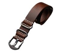 MCNVNEFSAW Cinturino In Pelle For Bracciale For G10 Sport Style Outdoor 20 22 24 Mm, Pelle Bovina A Strati, Vintage cinturino per orologio(Silver buckle8,20mm)