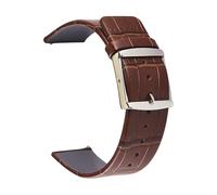 MCNVNEFSAW Cinturino in pelle for orologio da 14-24 mm, adatto for Samsung Galaxy Watch 20 mm e 22 mm, cinturino a sgancio rapido Z16 cinturino per orologio(Bamboo pattern brown,14mm)