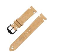 MCNVNEFSAW Cinturino in pelle scamosciata da 20 mm a 22 mm, adatto for Samsung e for Huawei. cinturino per orologio(Apricot,22mm)