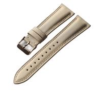 MCNVNEFSAW Cinturino in tessuto Oxford + vera pelle, 18 19 20 22 mm, morbido e a sgancio rapido, antipolvere retrò, impermeabile e resistente all'usura. cinturino per orologio(F Rose gold,20mm)