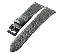 MCNVNEFSAW Cinturino in vera pelle fatto a mano, cinturino in pelle di coccodrillo lucida, 18 19 20 21 22 mm, stile vintage, motivo da giardino, chiusura rapida cinturino per orologio(A Colour,18mm)