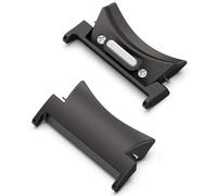 MCNVNEFSAW Connettore Quick Fit adatto for Samsung Galaxy Watch 6 5 4 40 mm 44 mm adatto for Galaxy Watch 6 Classic 42 46 43 47 mm 2 adattatori in acciaio inossidabile Fermaglio(Noir,22mm)