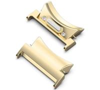 MCNVNEFSAW Connettore Quick Fit adatto for Samsung Galaxy Watch 6 5 4 40 mm 44 mm adatto for Galaxy Watch 6 Classic 42 46 43 47 mm 2 adattatori in acciaio inossidabile Fermaglio(Gold,20mm)