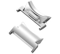 MCNVNEFSAW Connettore Quick Fit adatto for Samsung Galaxy Watch 6 5 4 40 mm 44 mm adatto for Galaxy Watch 6 Classic 42 46 43 47 mm 2 adattatori in acciaio inossidabile Fermaglio(Silver,20mm)