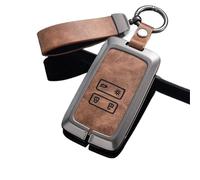 MCNVNEFSAW Cover in Pelle for Chiave Auto Adatta for Renault Austral Kadjar Clio Megane Captur Arrana Kolaos Zoe Scenic Dacia Sandero Duster Logan Jogger Portachiavi(A Brown with Belt)