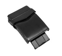 MCNVNEFSAW Fibbia for cinturino in acciaio inossidabile massiccio da 18 mm, 22 mm e 20 mm, adatta for fermagli for cinturini Seiko, for doppia chiusura a pulsante. Fermaglio(Black-no logo,18mm)