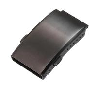 MCNVNEFSAW Fibbia for orologio da 18, 20, 22 mm, argento, nera, pieghevole, di sicurezza, fresata, di ricambio, in acciaio inossidabile, for fibbia deployante. Fermaglio(Black 20mm)