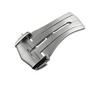 MCNVNEFSAW Fibbia pieghevole in acciaio inossidabile da 18 mm for chiusura a farfalla, adatta for cinturino dell'orologio for Omega Seamaster Speedmaster AT150 Fermaglio