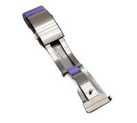MCNVNEFSAW Fibbia solida in acciaio inossidabile 316L da 18 mm, 20 mm e 22 mm for Seiko, chiusura a doppio pulsante, accessori for orologi in metallo Fermaglio(22mm)