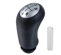 MCNVNEFSAW Pomello del cambio a 5 velocità for testa a leva, maniglia della leva del cambio for auto, universale, adatto for Dacia Duster Dokker Renault Logan II Clio 3 Pomello del cambio(Silver Black
