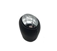MCNVNEFSAW Pomello del cambio a 6 marce for auto for coprivolanti cromati in vera pelle, adatto for Renault Laguna II 2 2001-2002-2003-2004-2005-2006-2007 Pomello del cambio